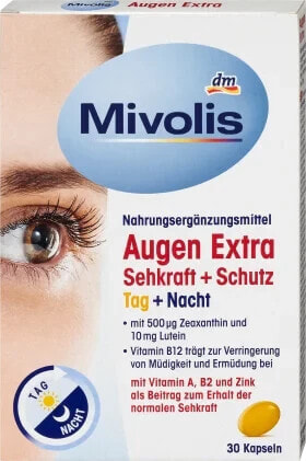 Augen Extra Sehkraft + Schutz, Tag + Nacht, Kapseln, 30 St., 28,8 g