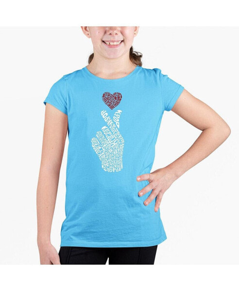 Big Girl's Word Art T-shirt - K-Pop