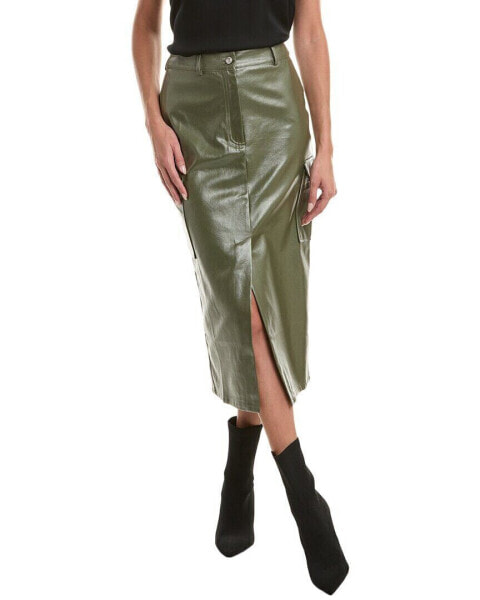 Gracia Shiny Denim Cargo Skirt Women's