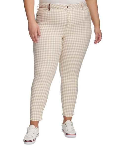 Plus Size Gingham Pants