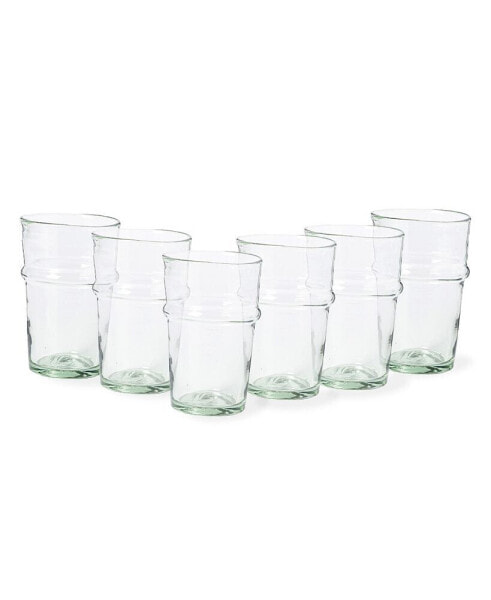 Tall Glass Tumblers, Set of 6