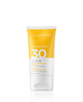 Clarins Sonnenschutz Gel-en-Huile Solaire Invisible Visage SPF 30 (50 ml)