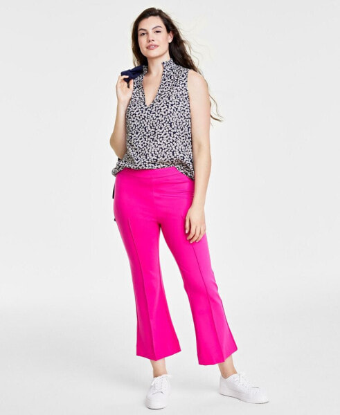 Women's Ponte Kick-Flare Ankle Pants, Regular and Short Lengths, Created for Macy's