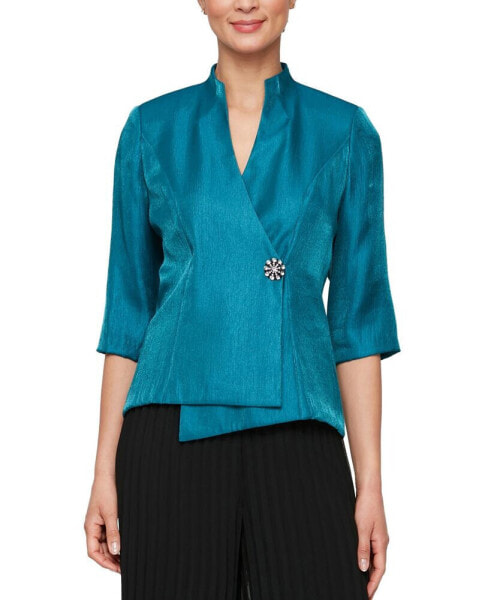 Women's Asymmetrical Wrap Blouse