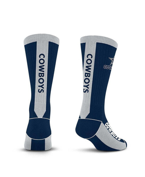 Для босых ног Мужские и женские Dallas Cowboys Throwback MVP Classic Crew Sock