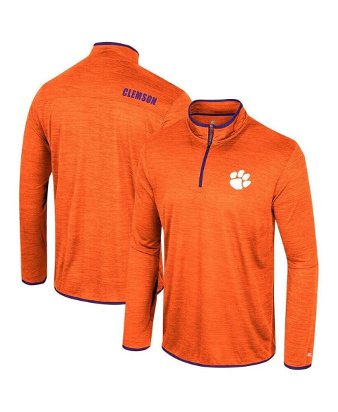 Men's Orange Clemson Tigers Wright Quarter-Zip Windshirt