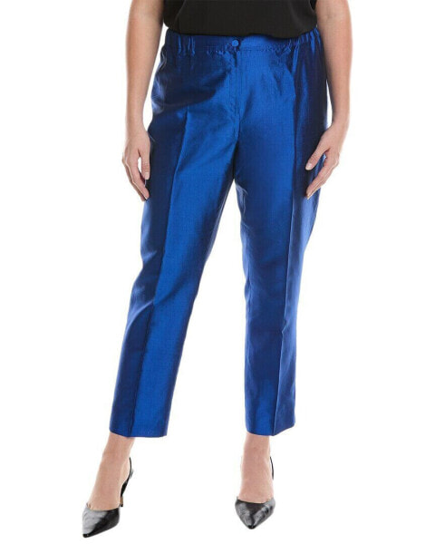 Marina Rinaldi Plus Raro Silk Trouser Women's 12