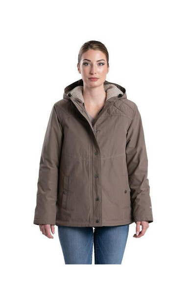 Women's Softstone Micro-Duck Hooded Coat