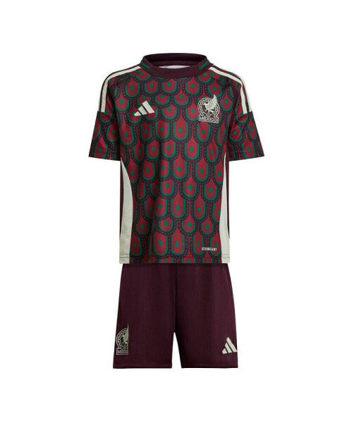 Toddler Burgundy Mexico National Team 2024 Home Mini Kit