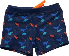 Badehose mit Dino-Muster, blau, Gr. 98/104, 1 St