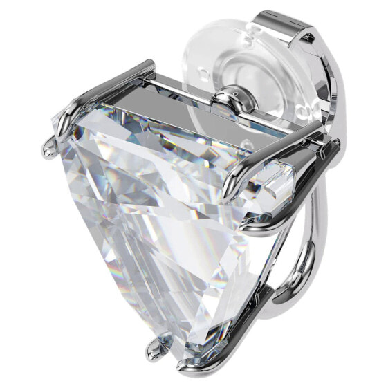 Swarovski Damen Ohrring Ohrclip Einzel Mesmera Trilliant-Schliff, Weiß, Rhodiniert 5600753