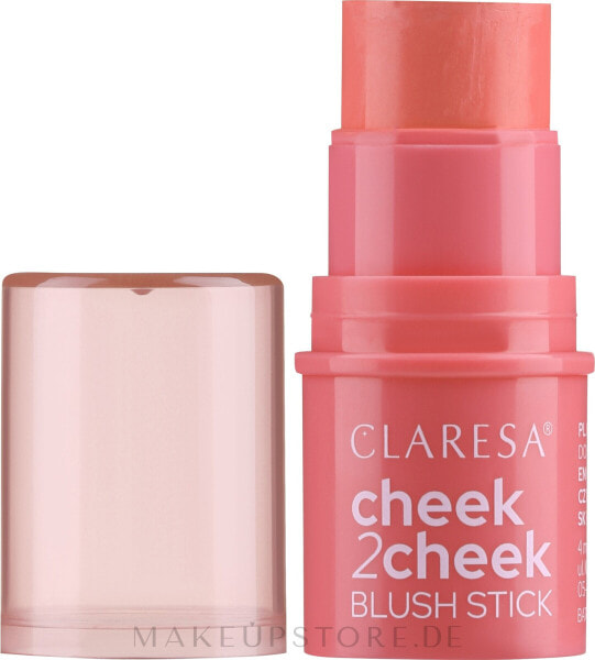 Cremefarbener Rougestift - Claresa Cheek2cheek Blush Stick 02 - Neon Coral