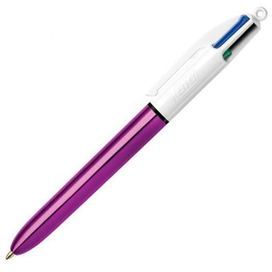 Ручка Bic Shine Silver Белый (12 Предметы)