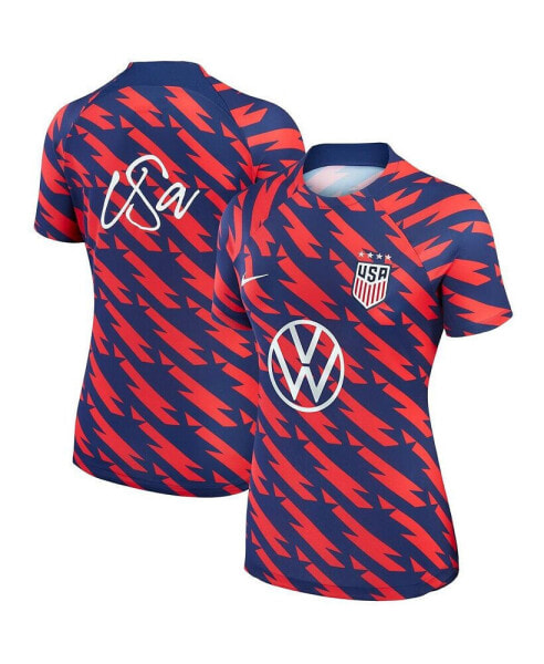 Women's Navy USWNT 2023 Strike Drill Pre-Match Top