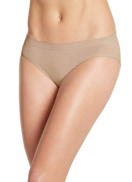 Jockey 301394 Women's Underwear Smooth & Shine Seamfree Bikini, Light, 5