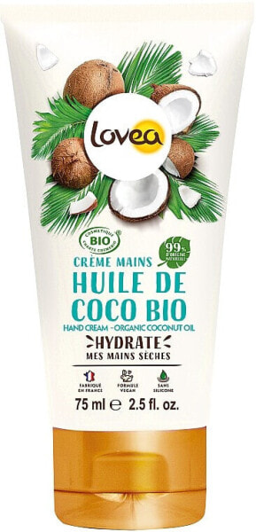 Handcreme mit Kokosöl - Lovea Hand Cream Organic Coco Oil 75 ml