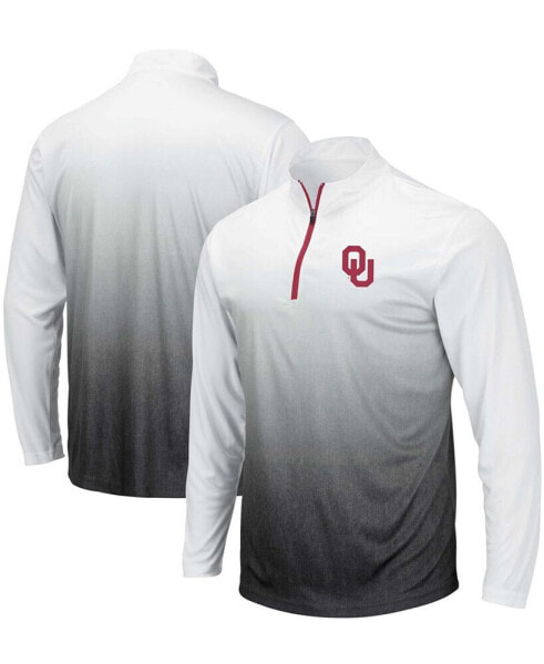 Men's Gray Oklahoma Sooners Magic Team Logo Quarter-Zip Jacket