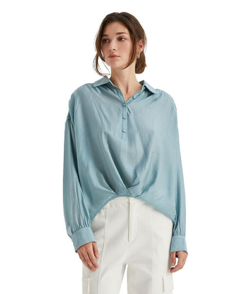 Women's Maeve Surplice Woven Top