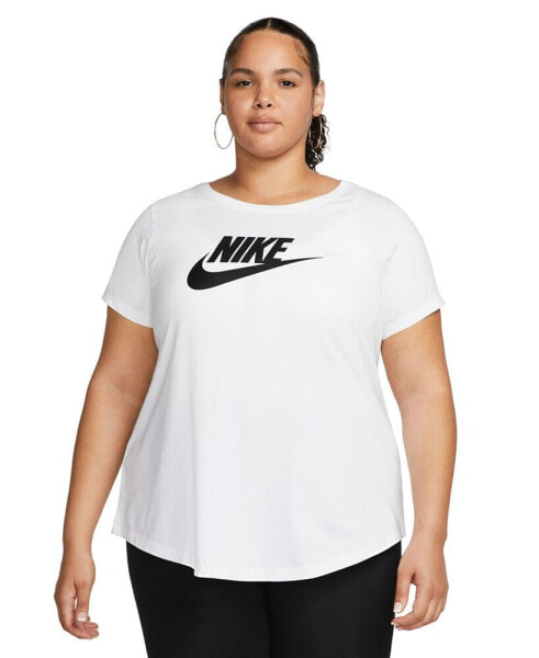 Plus Size Active Sportswear Essentials Short-Sleeve Logo T-Shirt