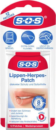 Lippenherpes Patch, 12 St