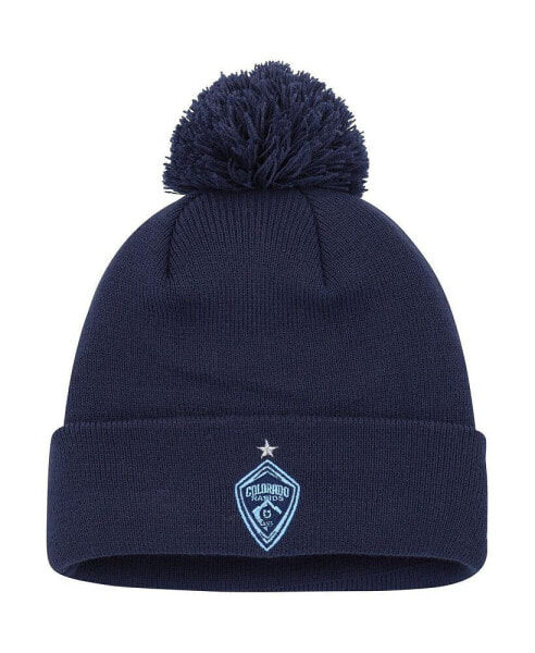 Men's Blue Colorado Rapids Jersey Hook Cuffed Knit Hat with Pom