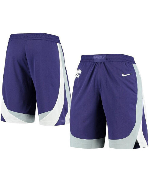 Men's Purple Kansas State Wildcats Team Replica Basketball Shorts