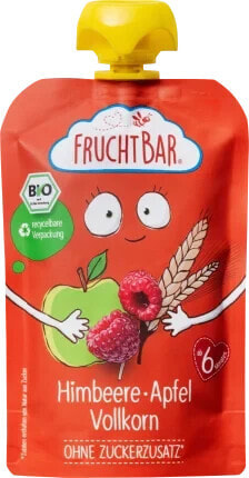 Quetschie Himbeere, Apfel, Vollkorn ab 6 Monaten, 100 g