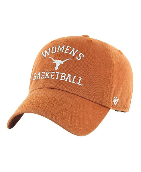 Men's and Women's Texas Orange Texas Longhorns Women's Basketball Archway Clean Up Adjustable Hat