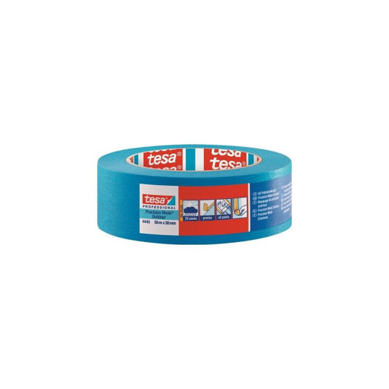 Tesa Präzisionskrepp 4440 Außen UV PLUS glatt blau Länge 50 m Breite 38 mm, VE: 4 Rolle