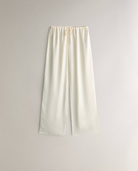 Silk trousers