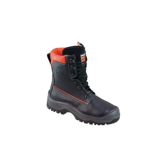 Forstsicherheitsstiefel NoRisk Größe 45 schwarz/orange Rindleder S3 SRC EN ISO 20345 / EN ISO 17249