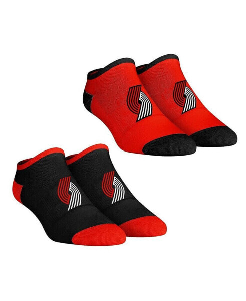 Женские носки Rock Em womens Socks Portland Trail Blazers Core Team 2-Pack Low Cut Ankle Sock Set