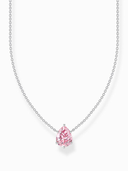 Thomas Sabo KE2213-051-9-L45V Silver necklace w. pink heart pendant