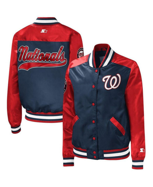 Women's Navy Washington Nationals The Legend Full-Snap Jacket