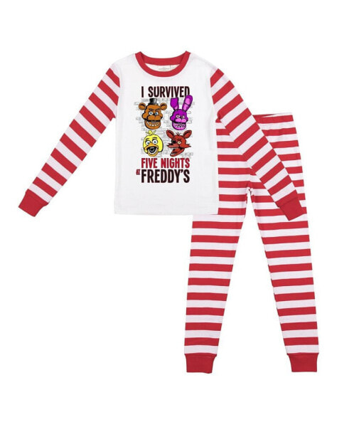 Little Boys Youth Long Sleeve Shirt & Sleep Pant Set