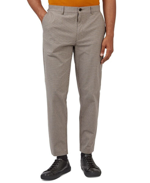 Men's Mini-Check Slim Taper Pants