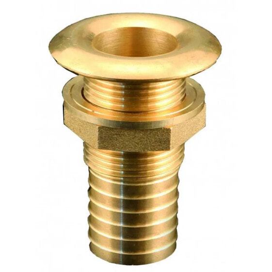 OEM MARINE 20 mm Hose Connection Brass Thru-Hull