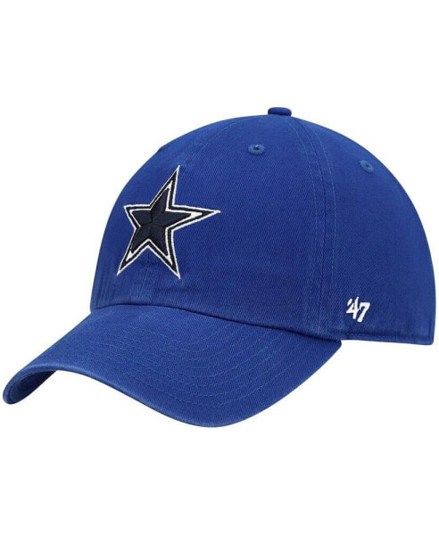 Men's Royal Dallas Cowboys Primary Clean Up Adjustable Hat