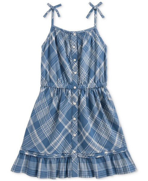 Toddler & Little Girls Plaid Cotton Madras Dress