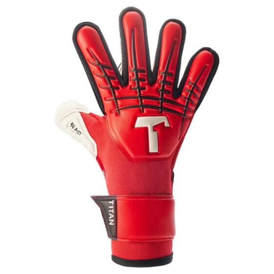 T1TAN Red Beast 3.0 junior goalkeeper gloves