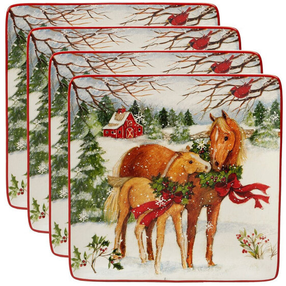 Christmas on the Farm 4-Pc. Dinner Plate