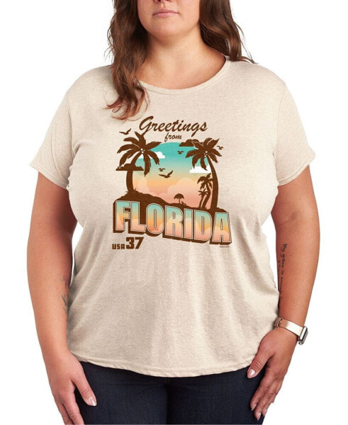 Greetings From Florida Plus Size Graphic T-Shirt