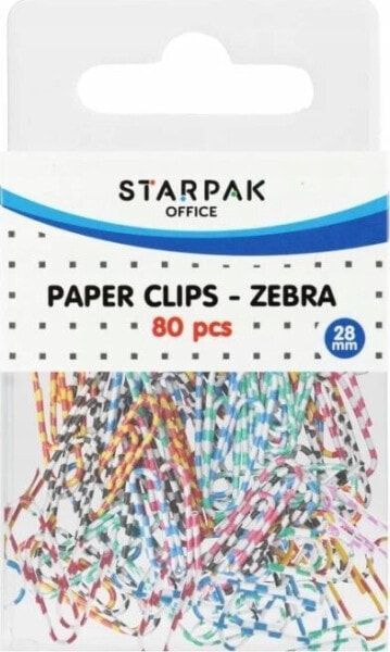 Starpak SPINACZ MET ZEBRA 80SZT OFFICE STK ETUI 24/144