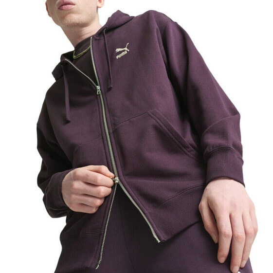 Puma Better Classics Full Zip Hoodie Mens Purple Casual Outerwear 62424744