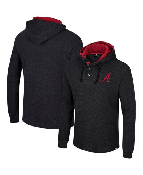 Men's Black Alabama Crimson Tide Affirmative Thermal Hoodie Long Sleeve T-shirt