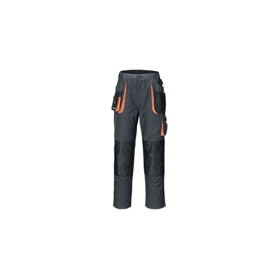 Terratrend Herrenhose Größe 50 dunkelgrau/schwarz/orange