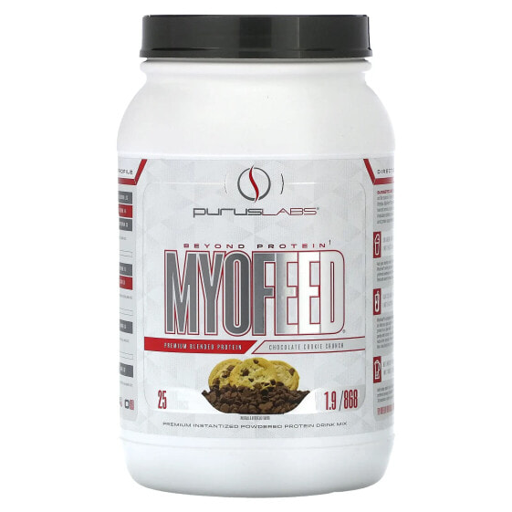 Purus Labs, MyoFeed, с шоколадным печеньем, 868 г (1,9 фунта)