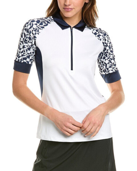 Callaway Two-Tone Geo Polo Shirt Women's