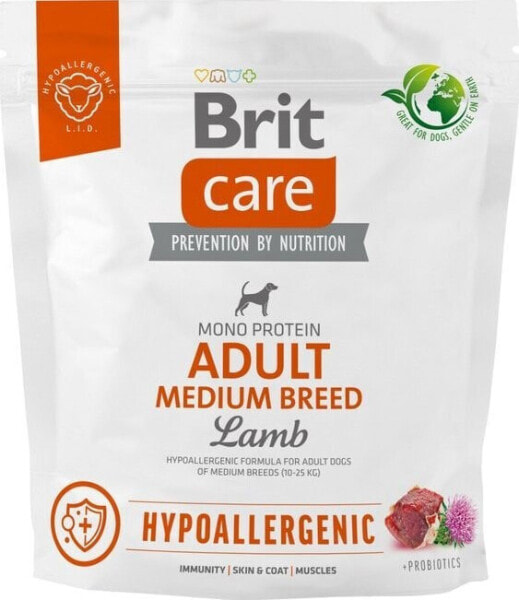 Brit Karma sucha dla psa Hypoallergenic Adult Medium Breed Lamb 1 kg