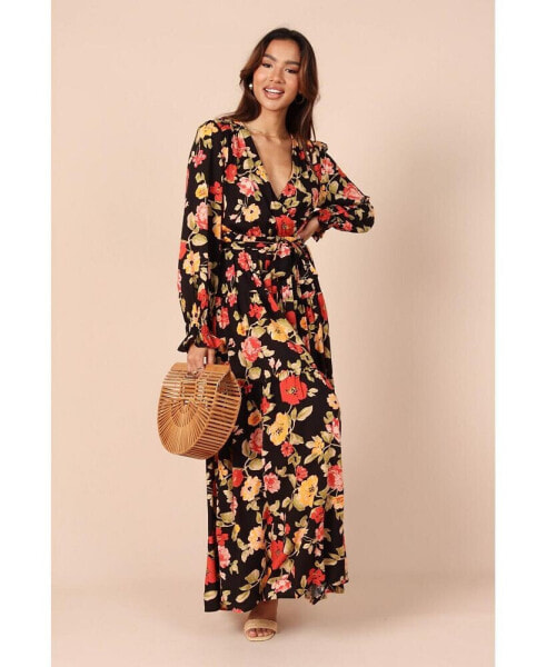 Women's Wrap Jacket Maxi Dress